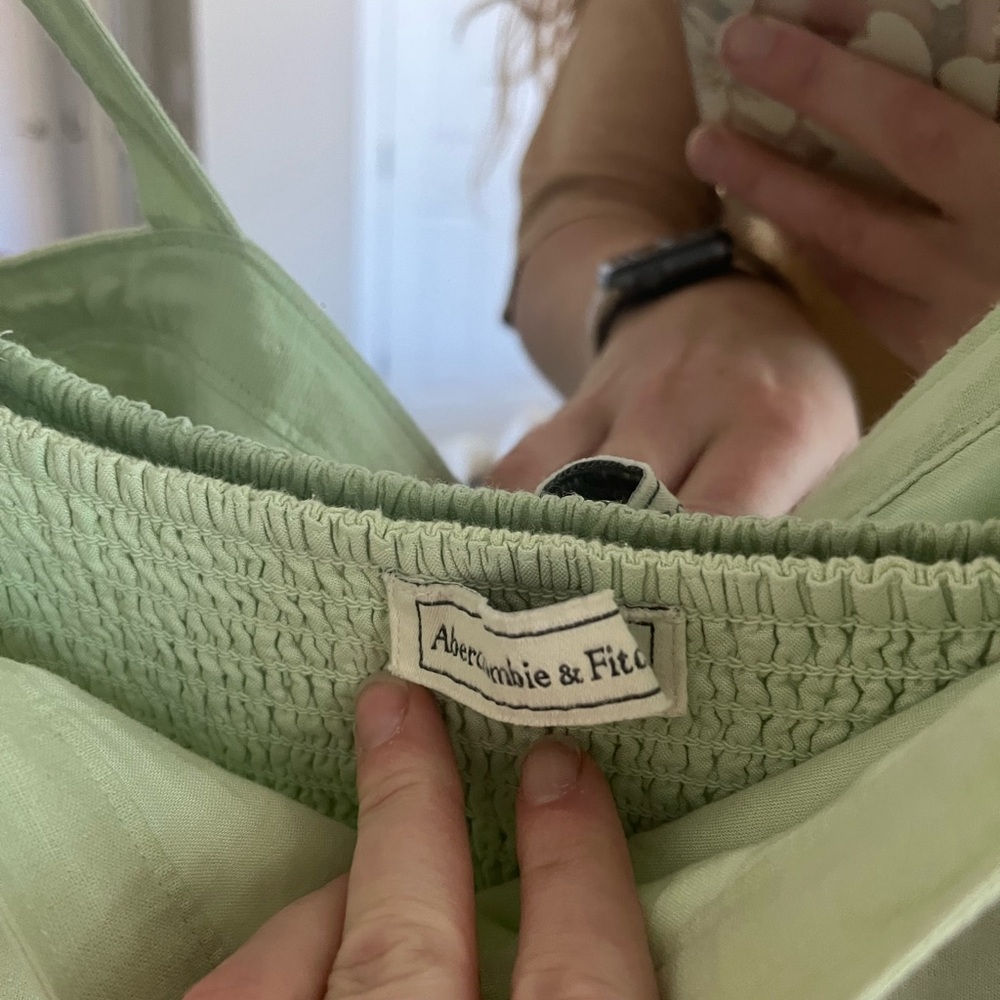 Abercrombie & Fitch Mint Green Women's Dress - Picture 4 of 6